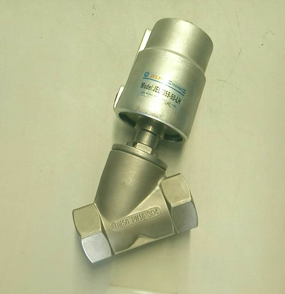Pneumatic angle valve JEL-7-3-5-9-50-LH-1