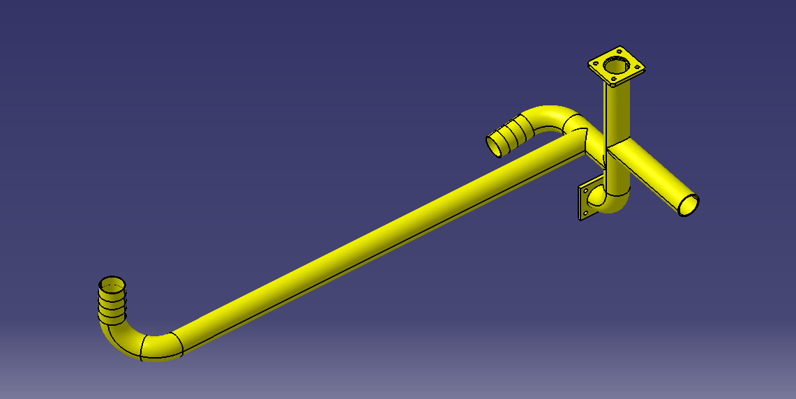 Front connecting pipe welding