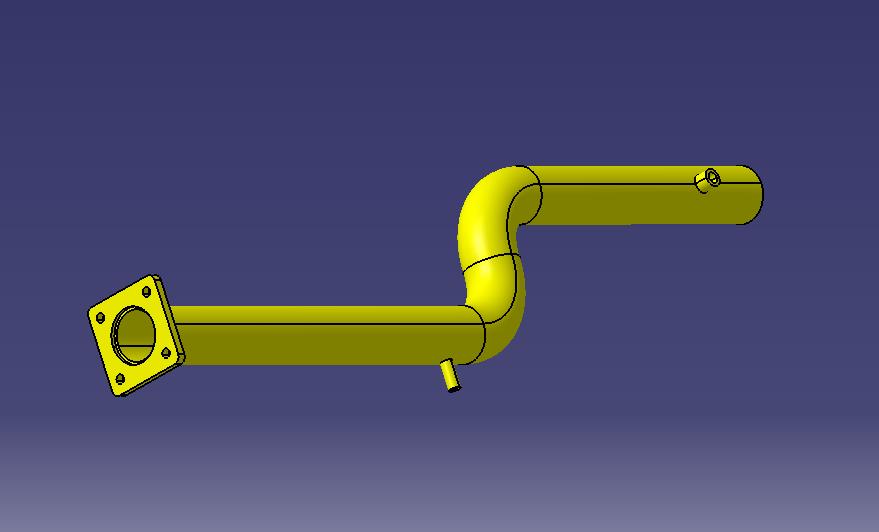 Right water inlet pipe welding (carbon steel)