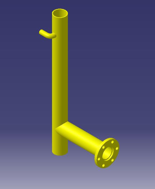 Front water pipe welding (carbon steel)