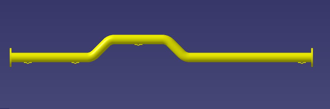 Front lower water inlet pipe welding (carbon steel)