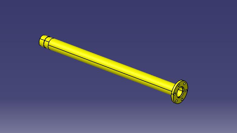 Rear connection pipe (carbon steel)