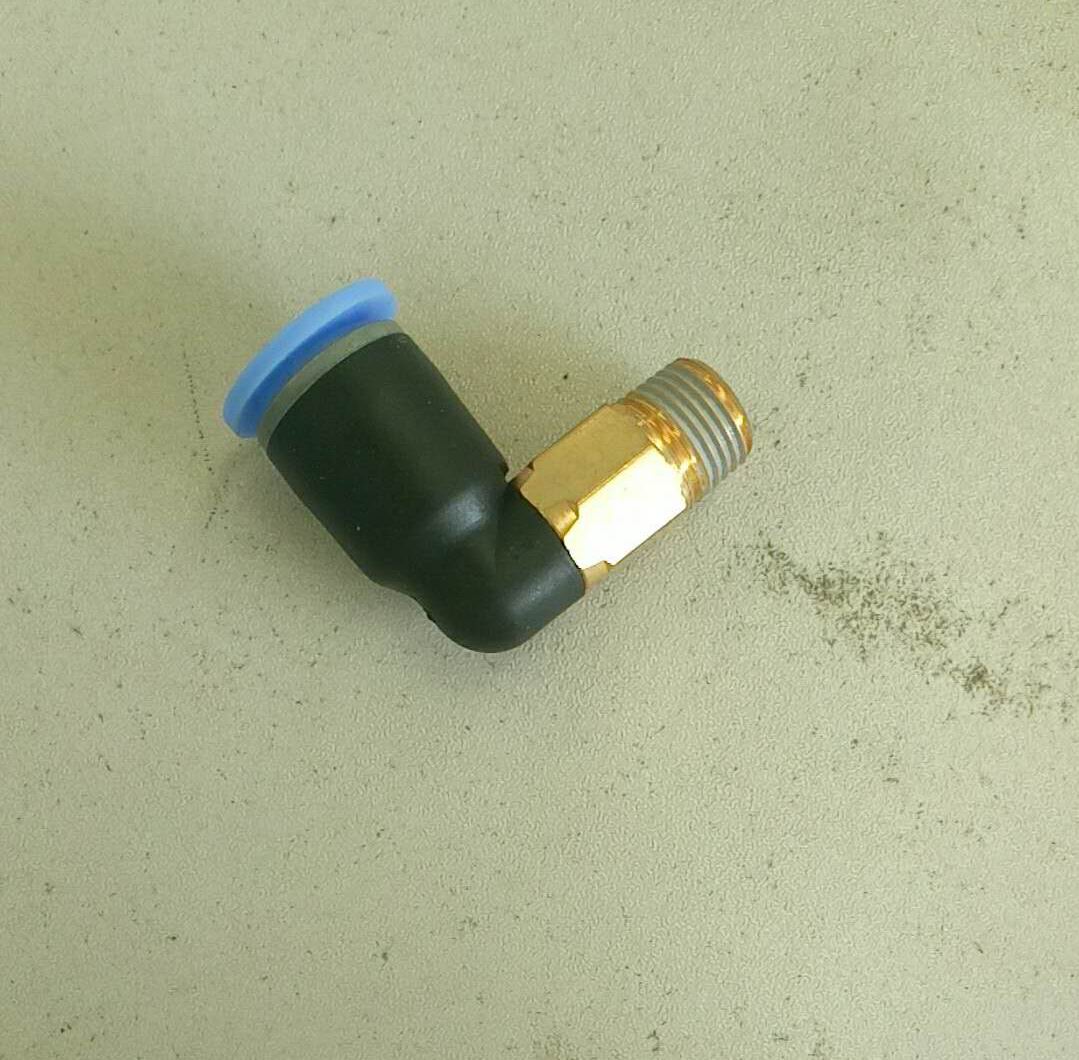 Pneumatic quick plug connector, right angle terminal, PL8-01-1
