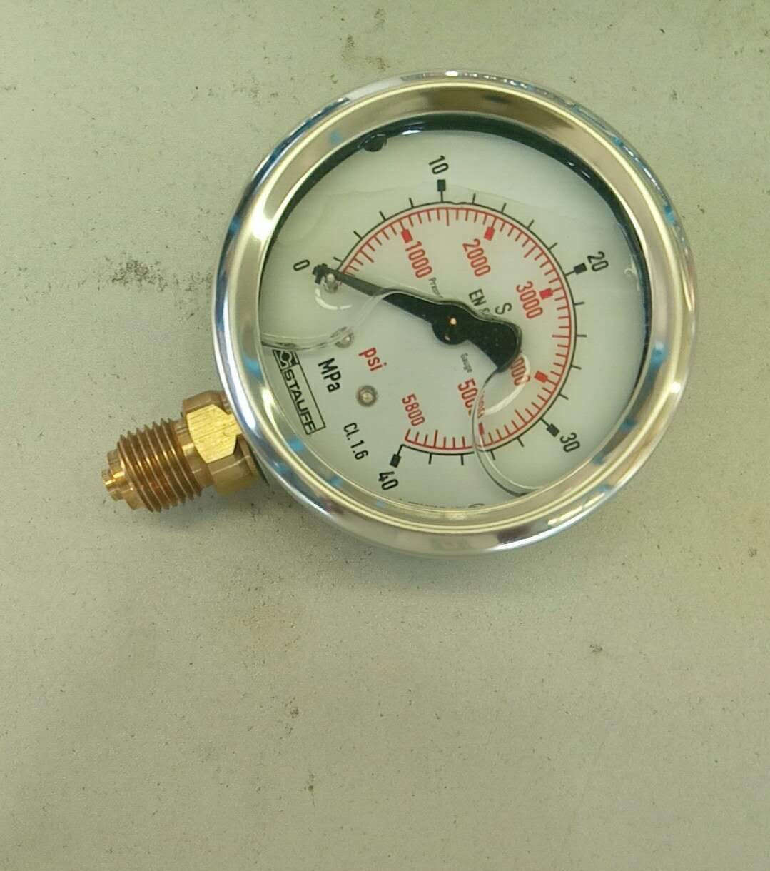 Pressure gauge 40MPa radial level 1.6, West Defu