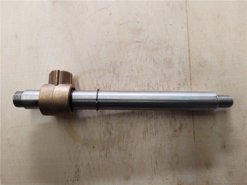 Central shaft assembly; with removable joint; stainless steel; for 82220 pipe coil plate