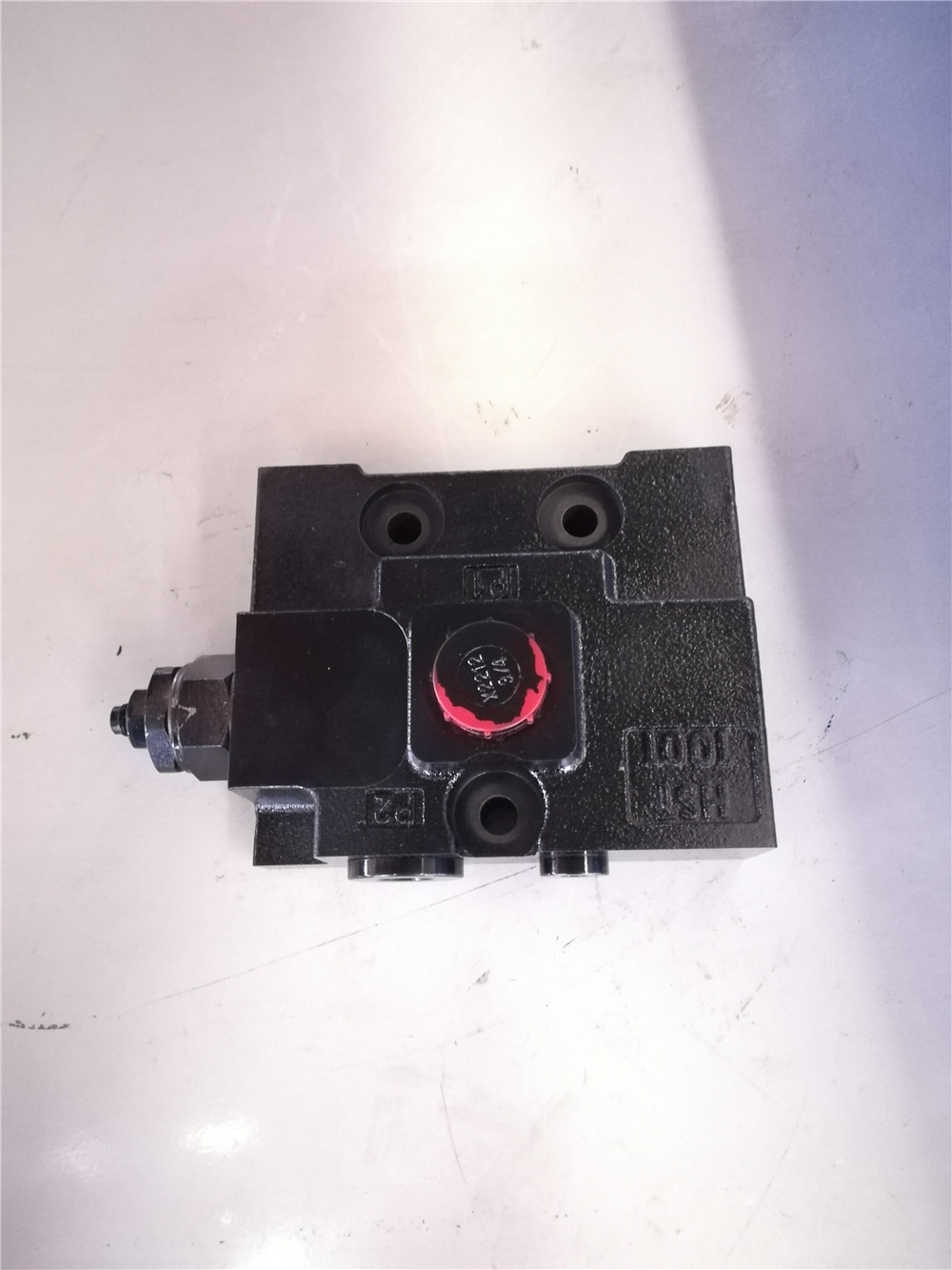 Main overflow valve; installed on oil inlet plate