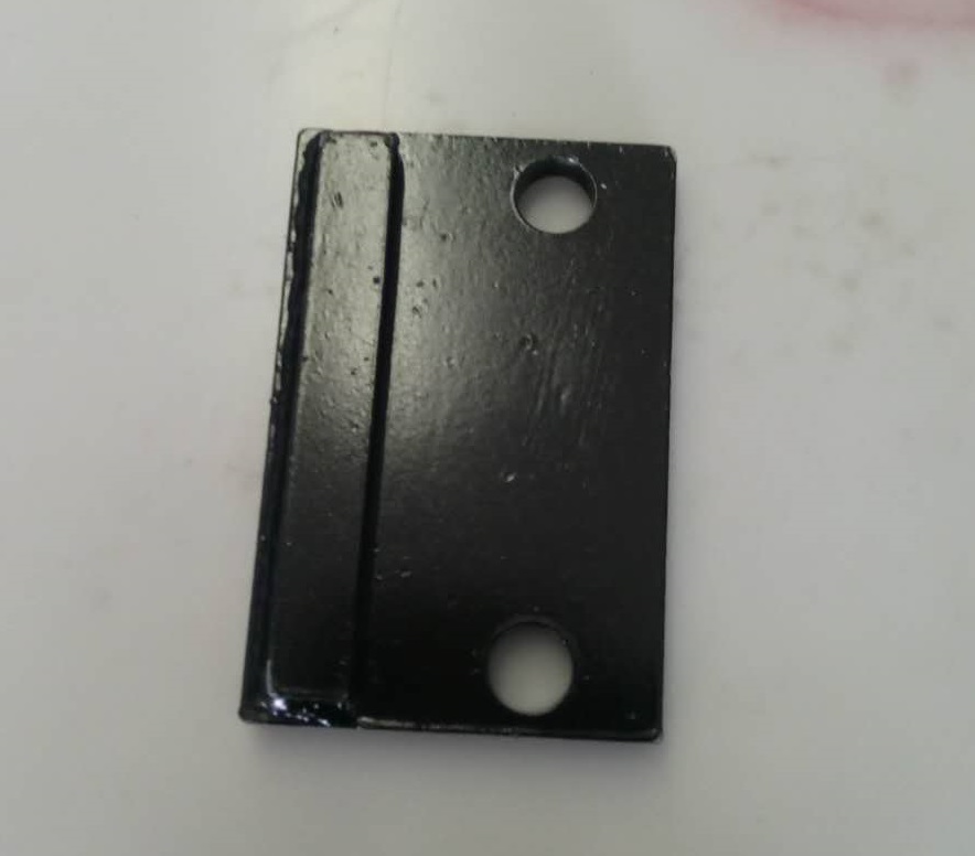 Welding of inner plate of guide block