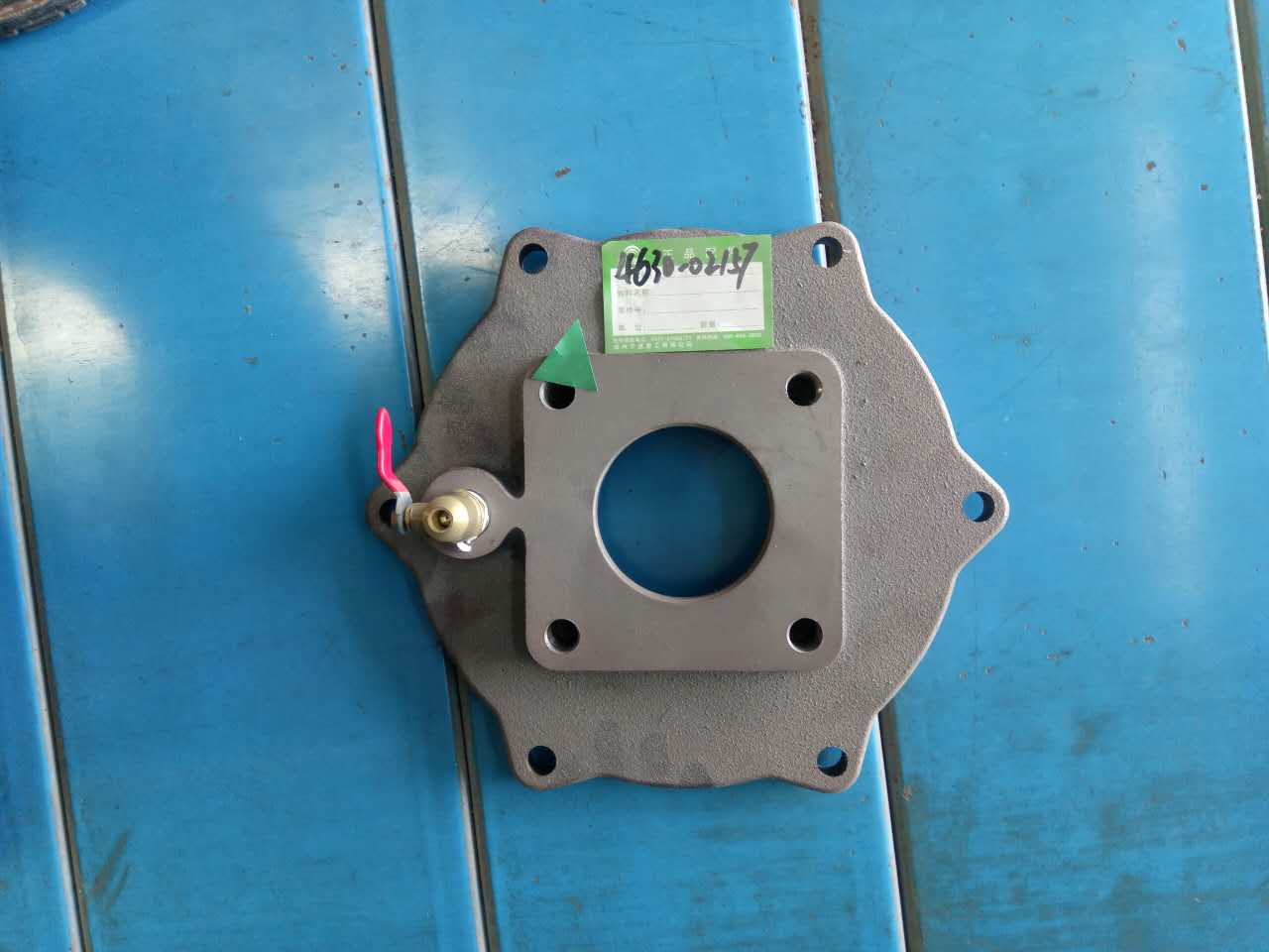 Low-pressure water pump rear end cover; for 80QZF-60/90N (cast iron)