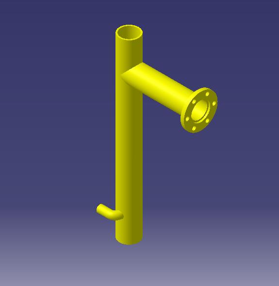 Front water pipe welding (carbon steel)