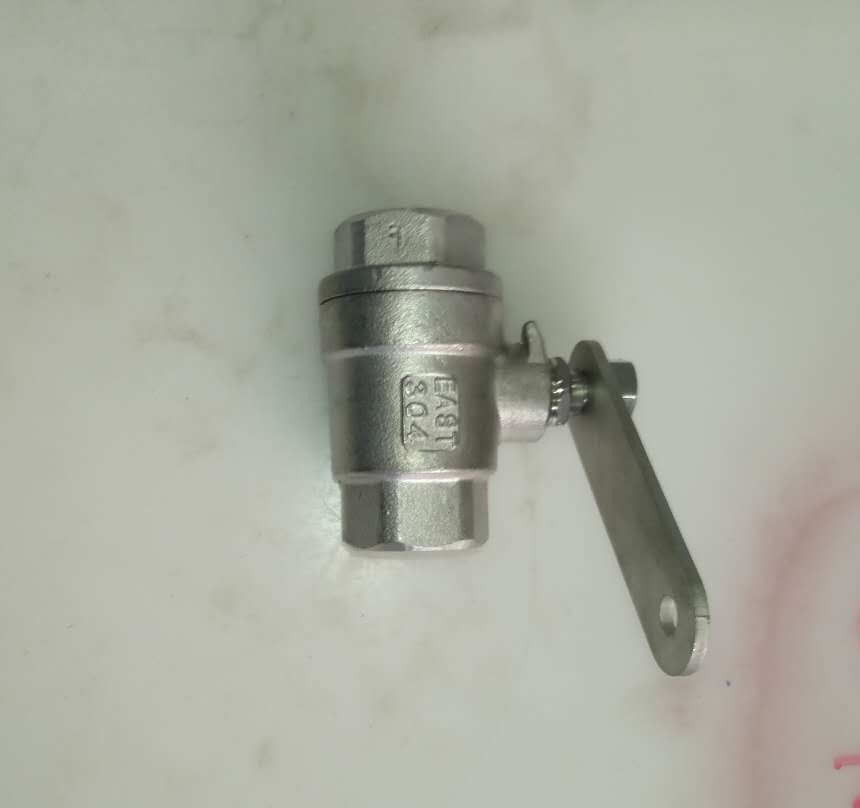 DN15 high pressure stainless steel ball valve (push handle)