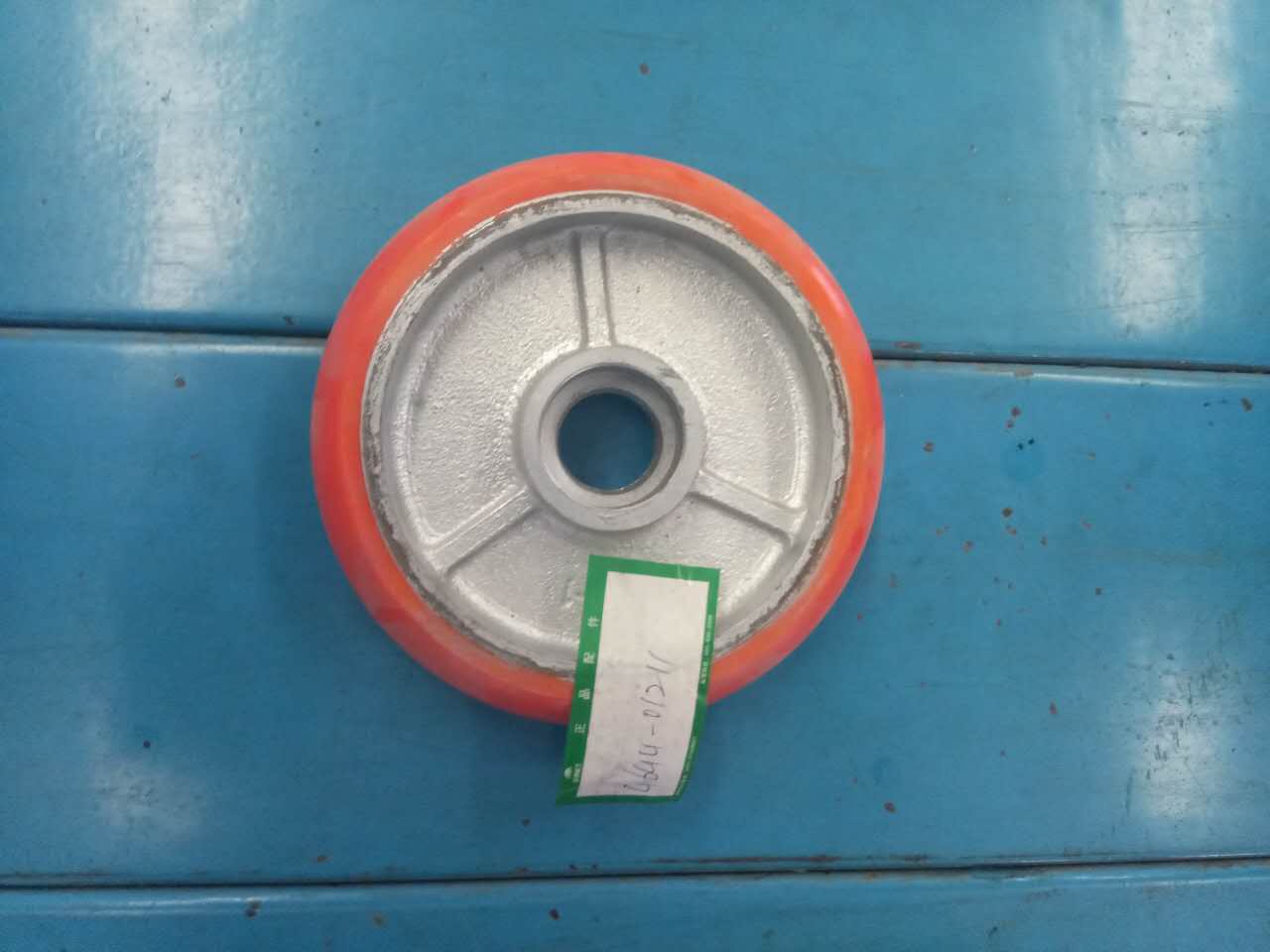 8-inch iron core PU wheel assembly