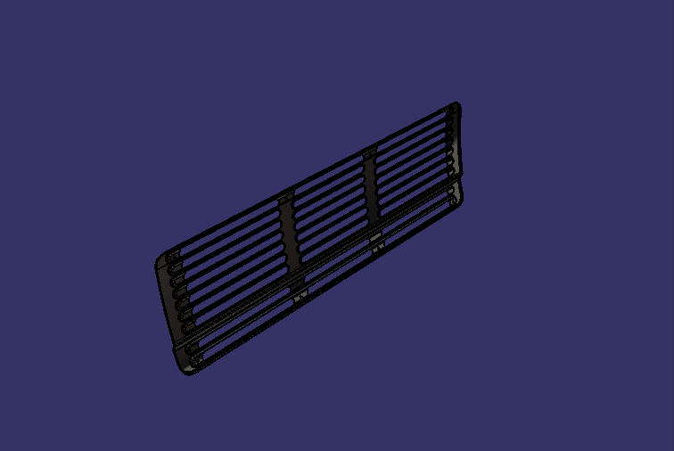Left condenser grille body