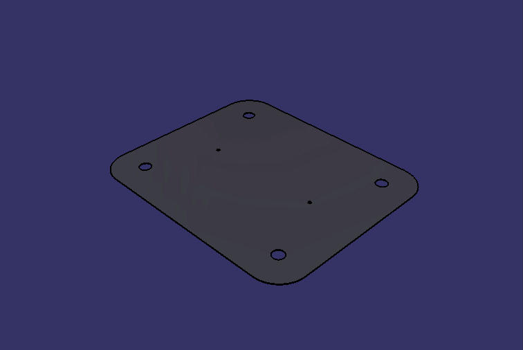 Floor maintenance cover, steel plate, rectangular 615*520
