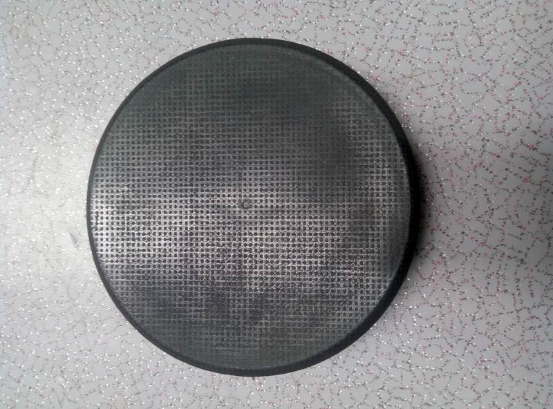 Round floor maintenance port, nylon, φ140, flat/black