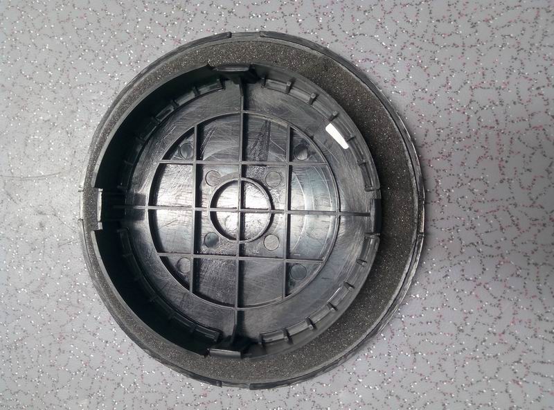 Round floor maintenance port, nylon, φ140, flat/black-1