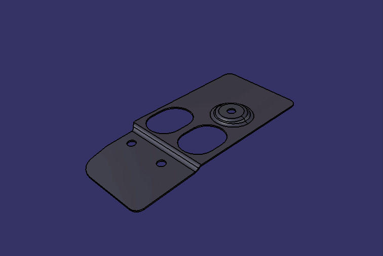 Handbrake mounting plate