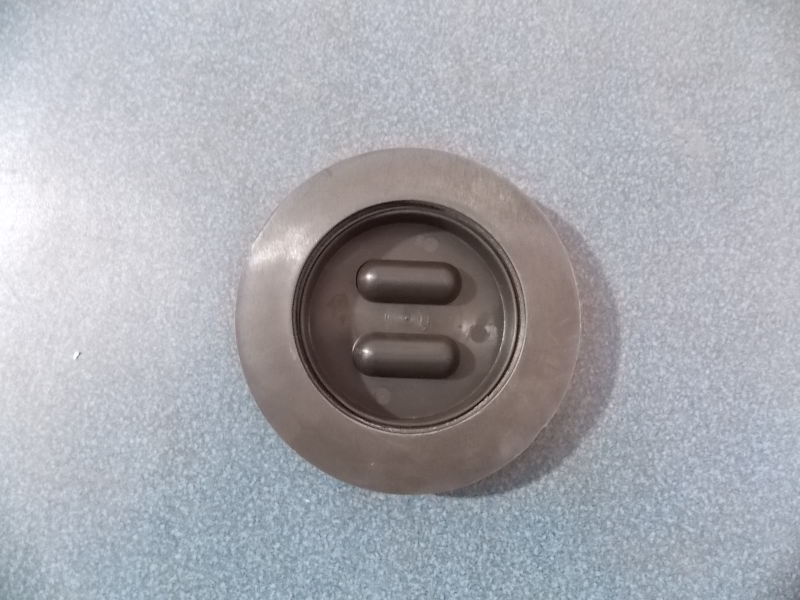 Крышка доступа к полу, круглая, резиновая, 104mm , темно-серый