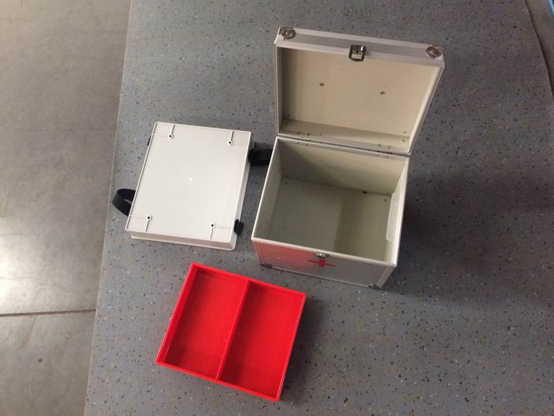 Medicine box, 250*210*210, aluminum red cross, flip up-2