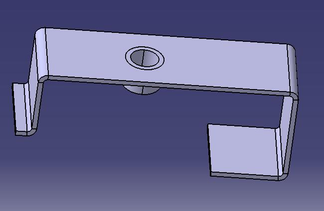 Пластина крепления шатуна стеклоочистителя 6737D-1
