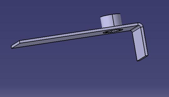 Wiper linkage rod fixing plate 6708DH-1