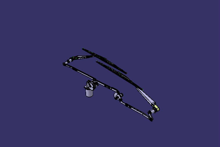 Wiper, 1450mm, 24V, 120W, left rudder