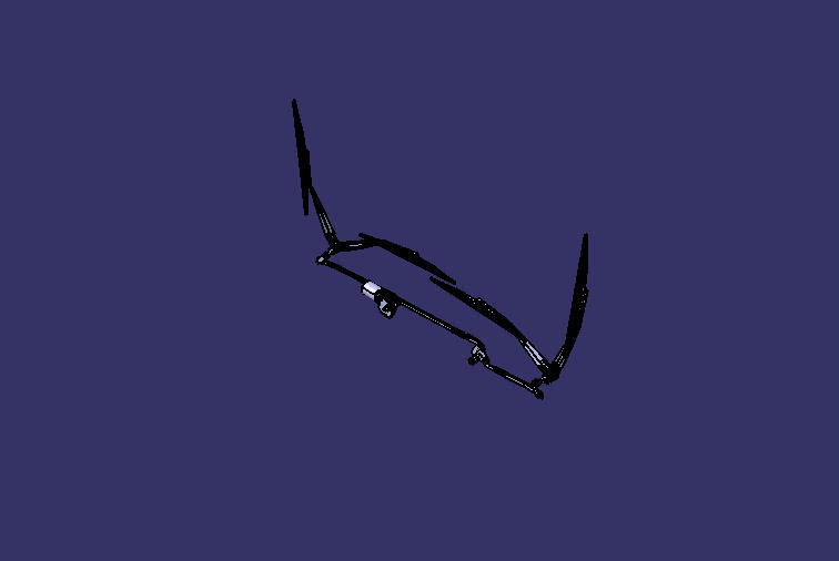 Wiper, 1797mm, 24V, 150W, left rudder