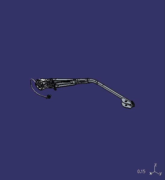 Wiper scraper rod, 1203220YMI4,750,26, left side