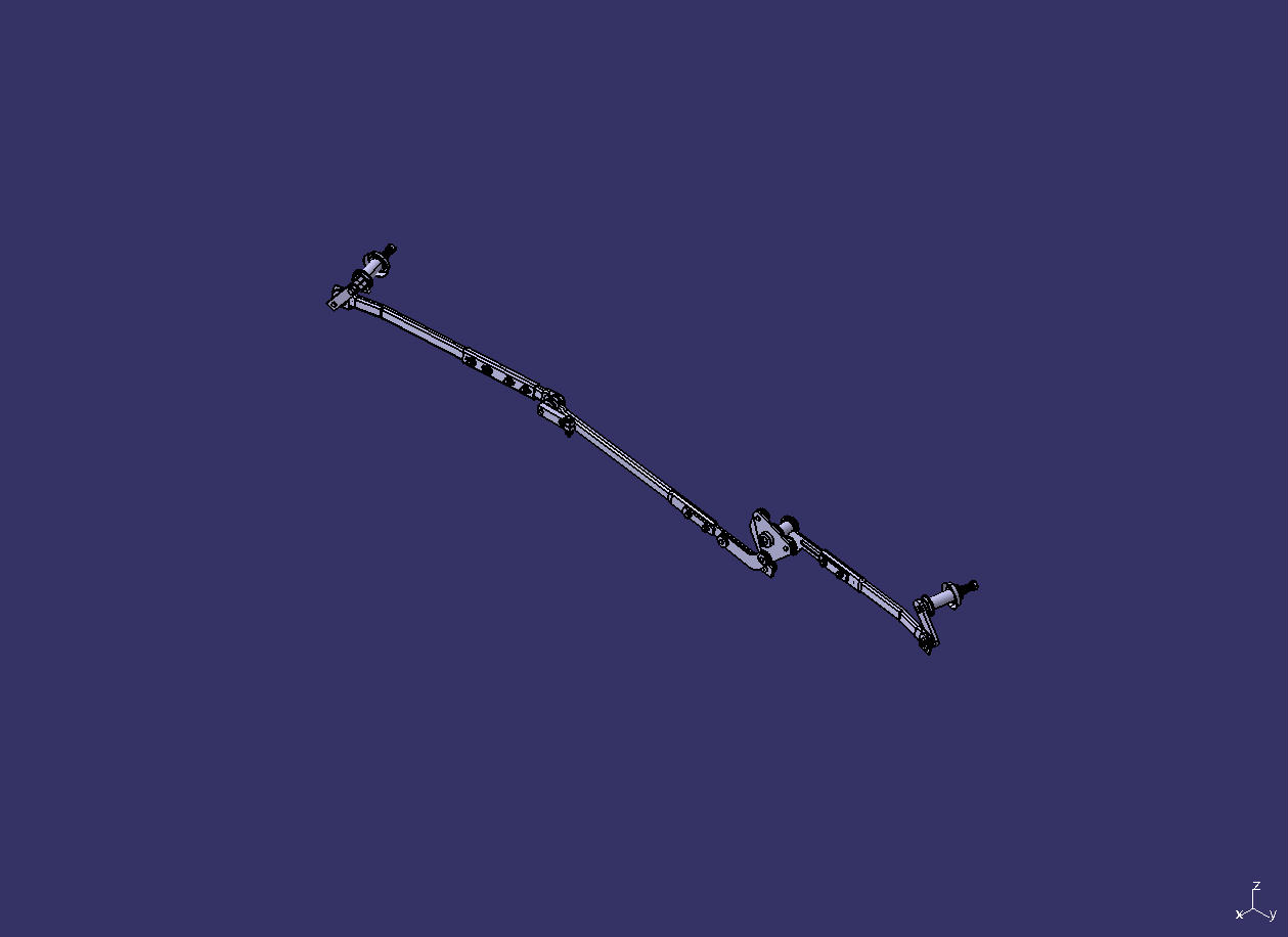 Wiper connecting rod, LG41799, 1600, left rudder