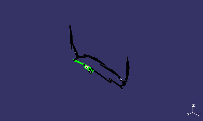 Wiper, 1800mm, 24V, 150W, left rudder