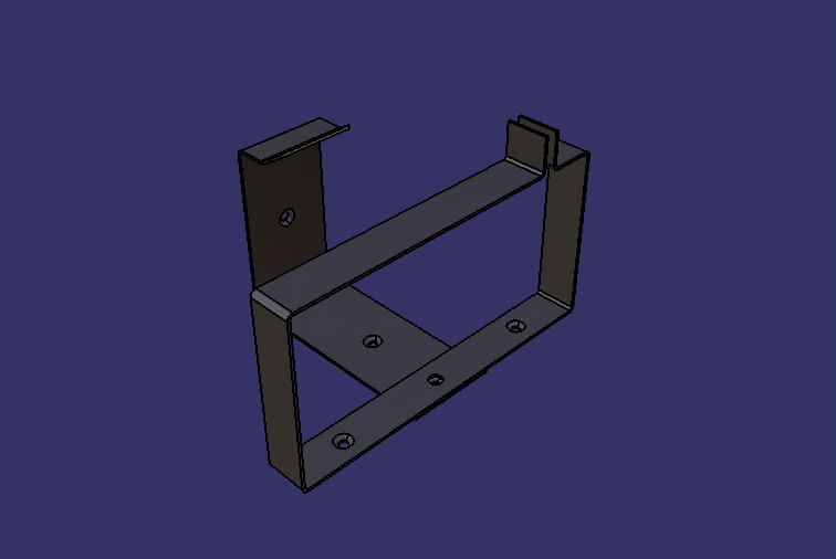 Installation bracket, 5L scrubber, side circumference, ZK6128HQBF