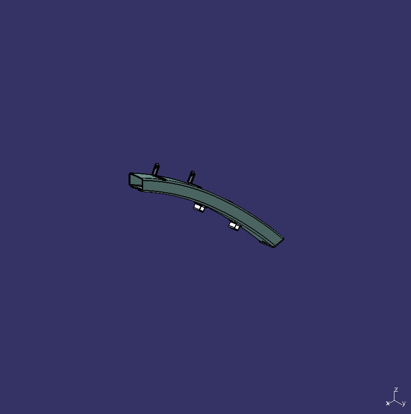 Rolling rectangular profile, headlight bracket lap beam