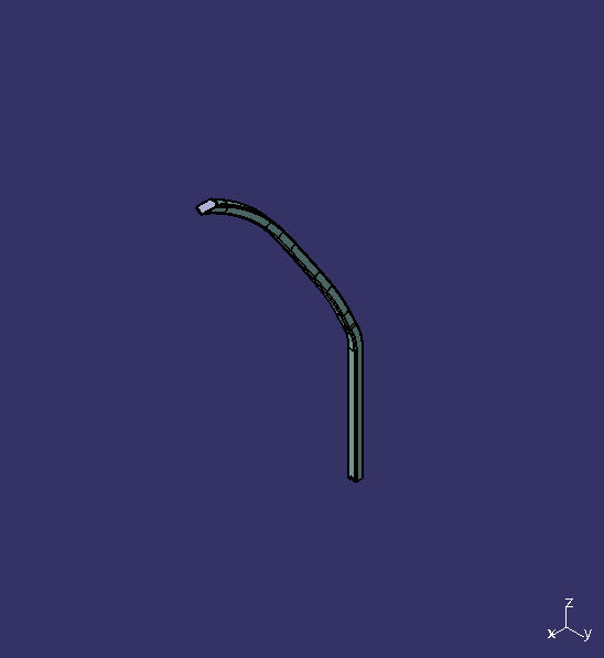 Rolling rectangular profile, first column (left)