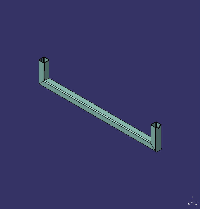 Луч в форме U, передний скелет