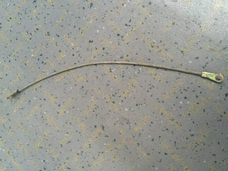 Wire draw rope L=400, with steel plate at both ends