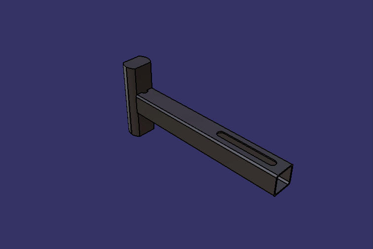 Front lock fixing parts, for front flip doors, shaft assembly