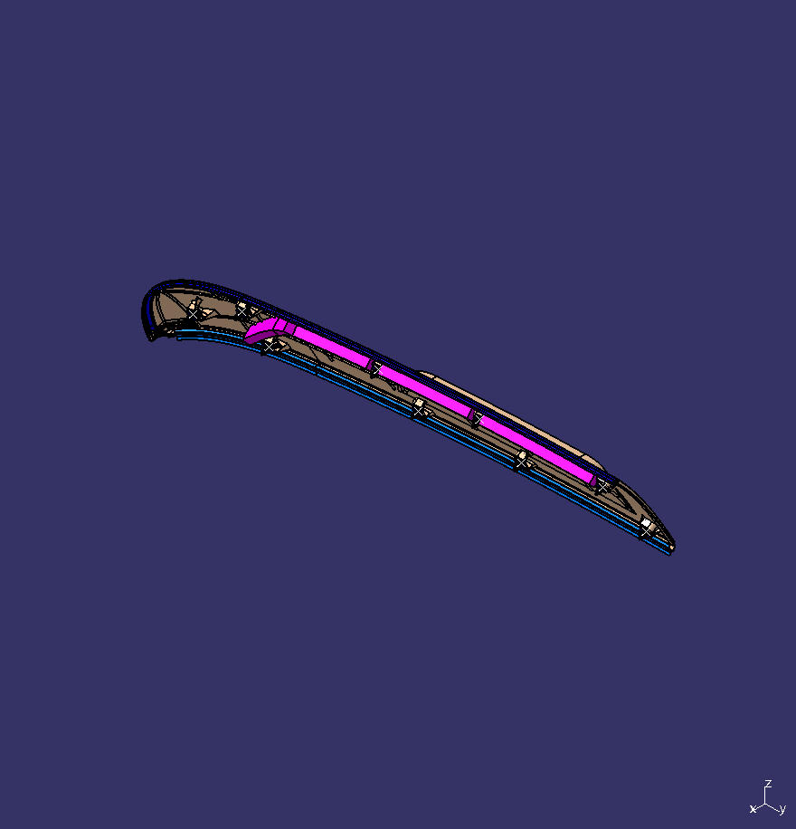 Передние декоративные детали по периметру, ЗК 6710D1 декоративная панель левого воздухозаборника