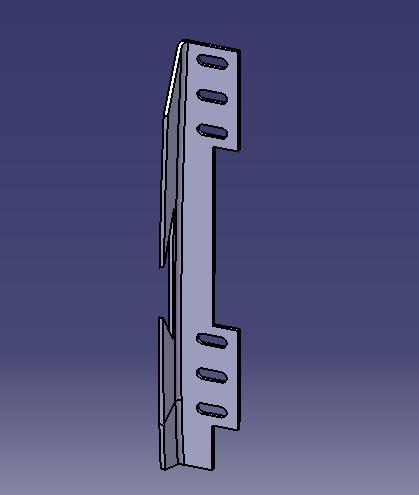 Front lock fixing, lamp frame hinge fixing (left), 6118HG