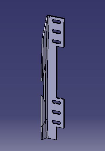 Front lock fixing, lamp frame hinge fixing (right), 6118HG