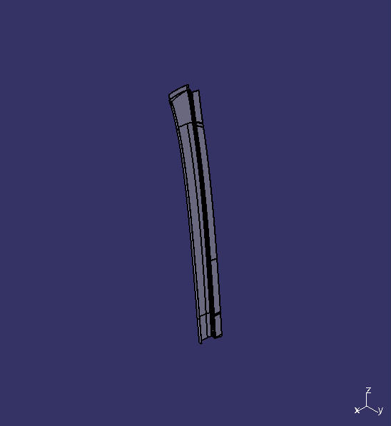 Front circumference left column skin