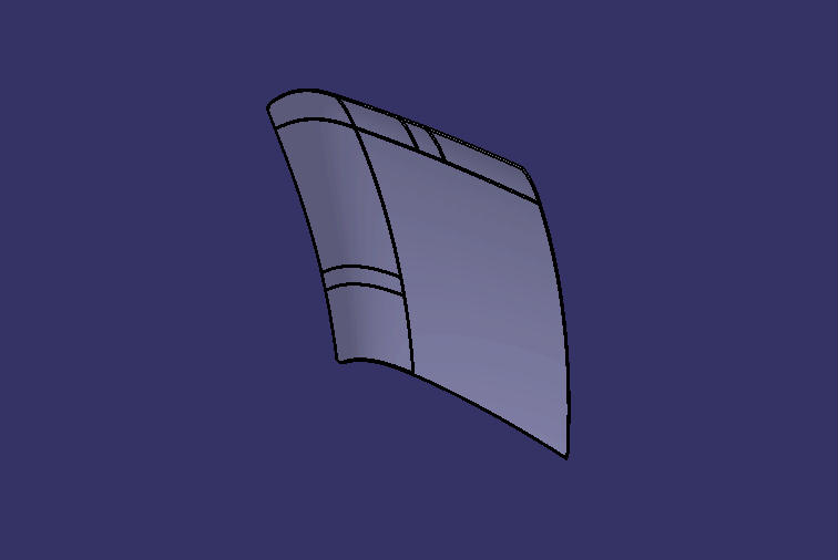 Front wind sheathed glass, 6120, white glass, left side