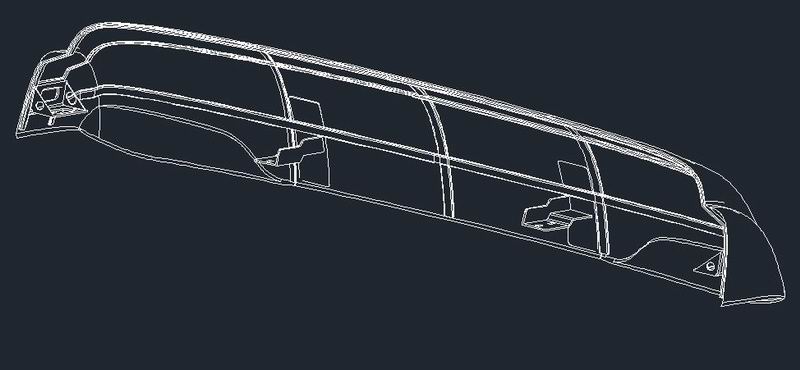Front circumference heightened hat brim assembly (trolleybus) stamping parts
