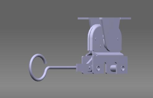 Labor-saving structural pull ring flat lock (length of pull ring 100)-1