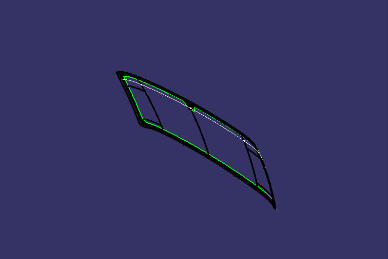 Front windshield with sunshade belt glass (5302-04090+ sunshade belt)