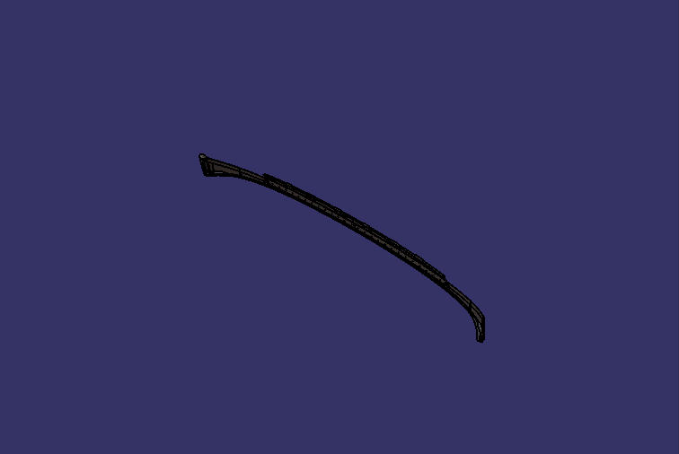 Wind stop, front circumference, lower inner stop 1.5mm