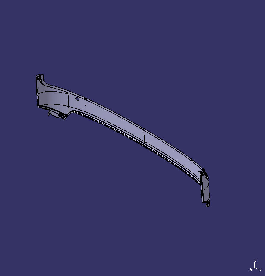 Front circumference medium skin, ZK6907H, galvanized steel plate