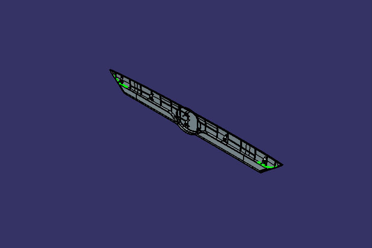 Front circumference decoration parts, ZK6122H spray paint