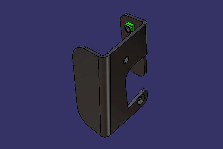 Front lock fixing, left side, E288