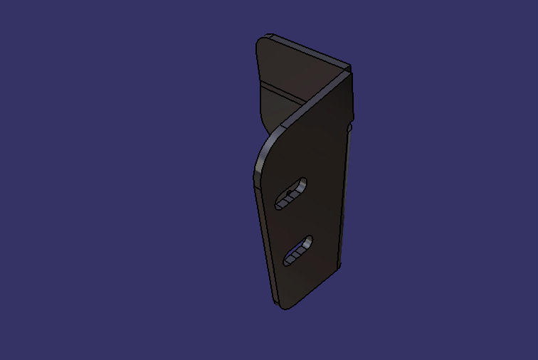 Exterior bracket, front lock fixture, E288