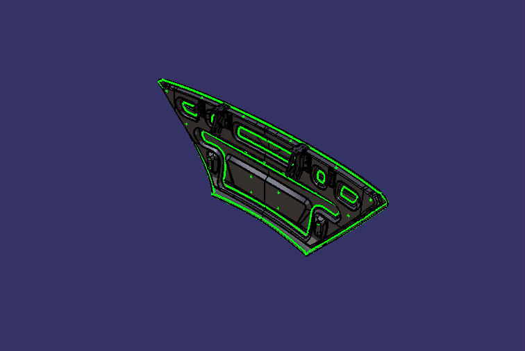 Front flip door, 6805, license plate nest angle