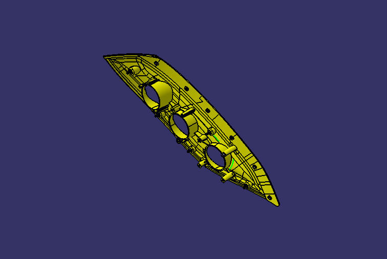 Front decorative parts, low-end lamp cover on the left side of the light frame